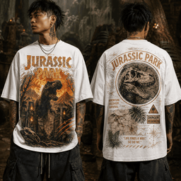 Jurassic Park T-Rex Adventure 3D Shirt for Movie Buffs