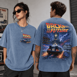 Back to the Future Lightning 3D Shirt for Movie Buffs