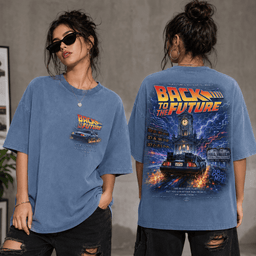 Back to the Future Lightning 3D Shirt for Movie Buffs