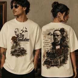 The Godfather Rose Motif 3D Shirt for Classic Movie Fans