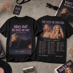 Hilary Duff Lucky Me Tour 3D Shirt for Concert Nights