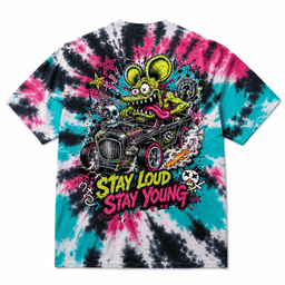 Blink-182 Rat Rod Tie-Dye 3D Shirt for Punk Rock Fans