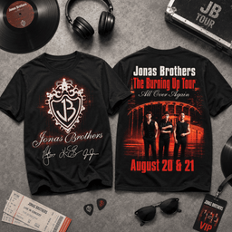 Jonas Brothers Burning Up Tour 3D Shirt for Concert Nights