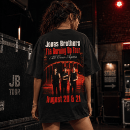Jonas Brothers Burning Up Tour 3D Shirt for Concert Nights