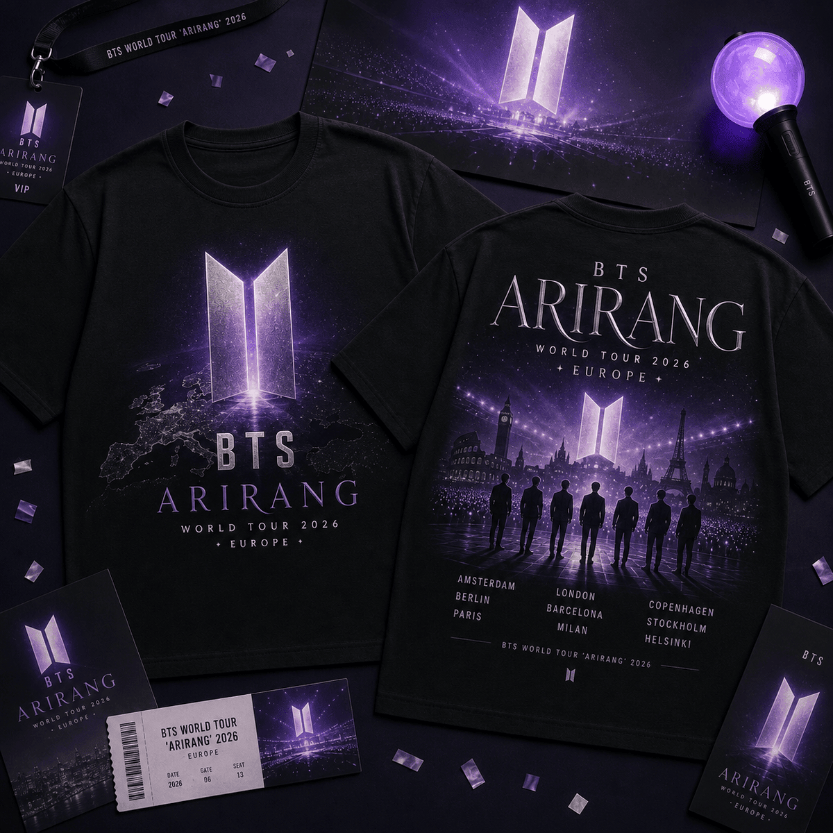 BTS Arirang Tour 3D Shirt for Dedicated Fans