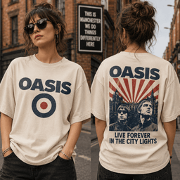 Oasis City Lights 3D Shirt for True Britpop Fans