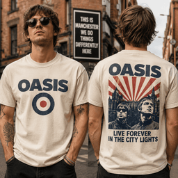 Oasis City Lights 3D Shirt for True Britpop Fans