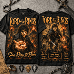 Lord of the Rings Fiery Ring 3D Shirt for True Fans