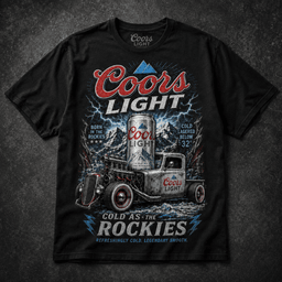 Coors Light Rockies 3D Shirt for Legendary Beer Lovers