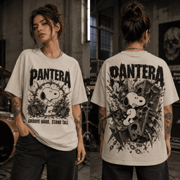 Pantera Snoopy 3D Shirt for True Rock Fans