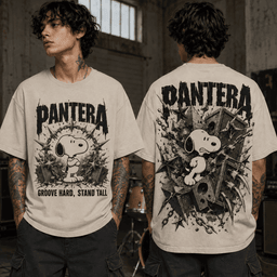 Pantera Snoopy 3D Shirt for True Rock Fans