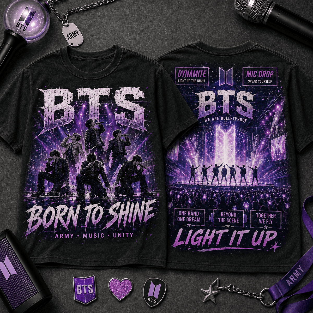 BTS Born to Shine 3D Shirt for True ARMY Fans