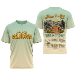 Max McNown Summer Vacation Tour 3D Shirt for Concert Nights