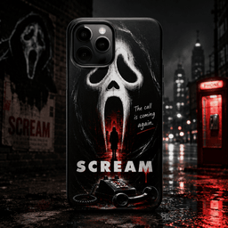 Scream Ghostface Art Phone Case for Horror Movie Enthusiasts