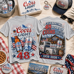 Coors Light 48th Anniversary 3D Shirt for Celebratory Fans