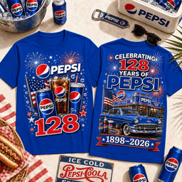 Pepsi 128th Anniversary 3D Shirt for True Fans