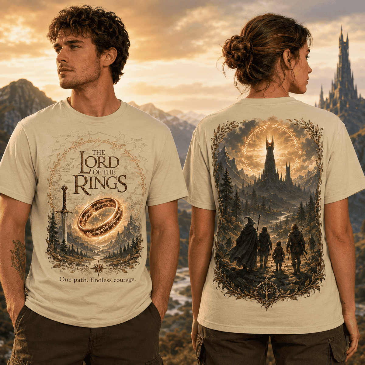 Lord of the Rings Epic Journey 3D Shirt for Adventure Seekers