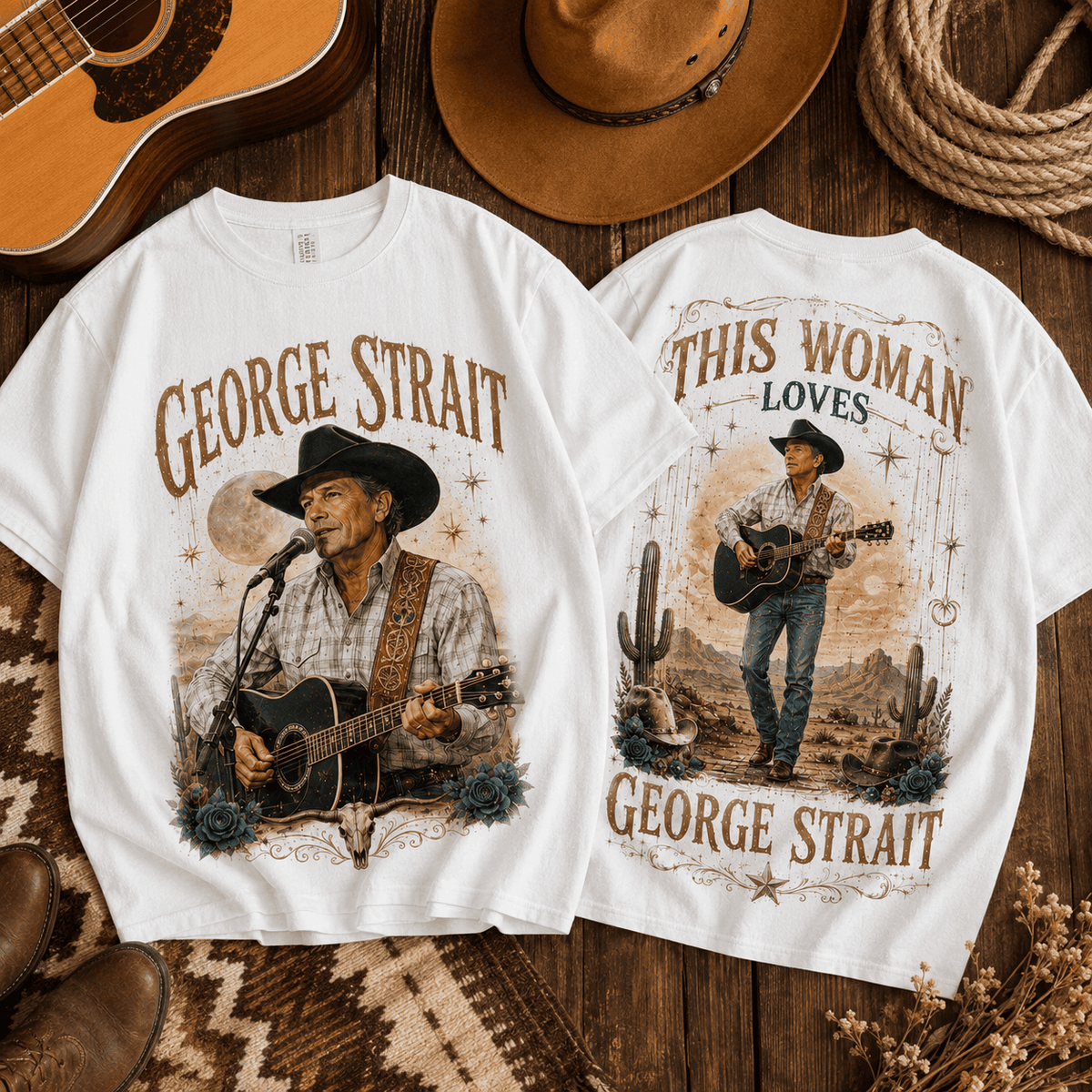 George Strait Western Vibe 3D Shirt for Country Music Lovers