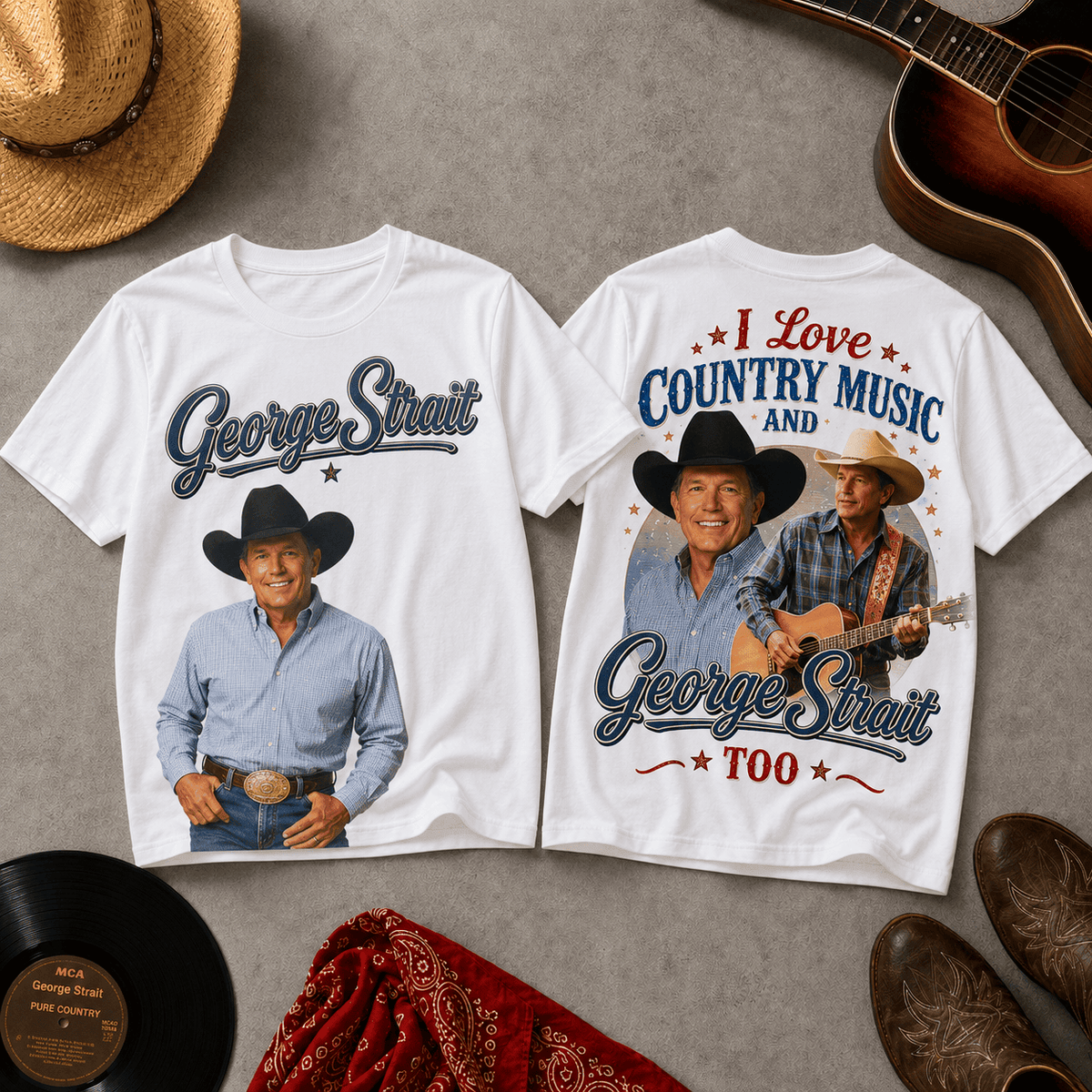 George Strait Country Music 3D Shirt for True Fans
