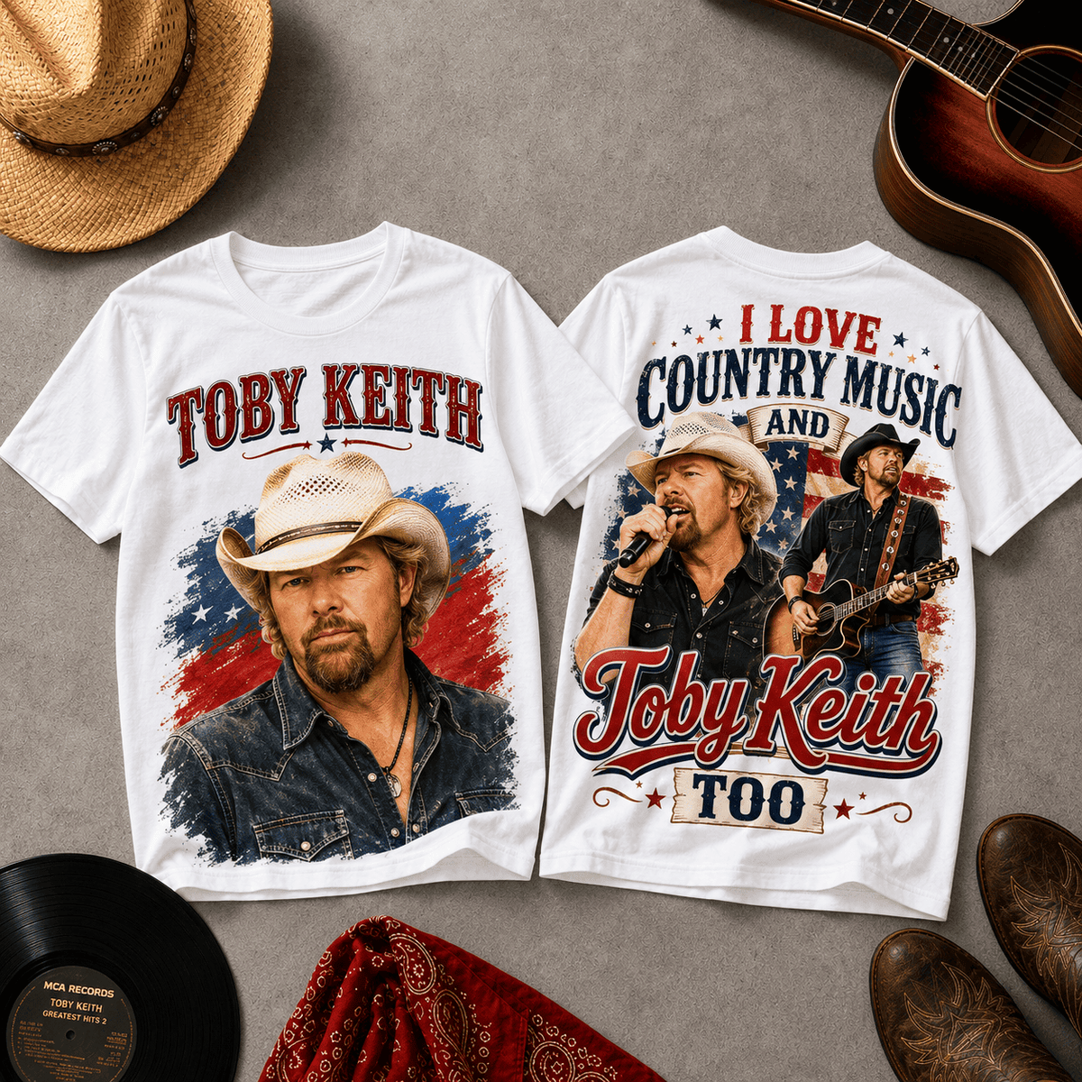 Toby Keith Patriotic 3D Shirt for Country Music Lovers