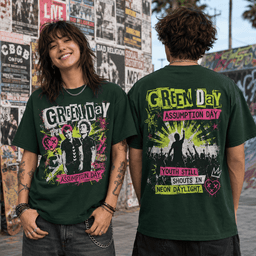 Green Day Assumption Day 3D Shirt for Punk Rock Enthusiasts