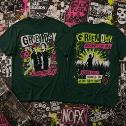 Green Day Assumption Day 3D Shirt for Punk Rock Enthusiasts