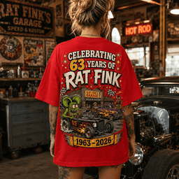 Rat Fink 63rd Anniversary 3D Shirt for Kustom Kulture Fans