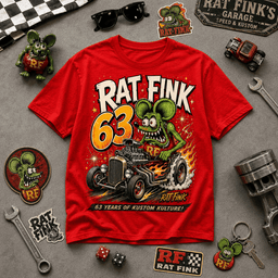 Rat Fink 63rd Anniversary 3D Shirt for Kustom Kulture Fans