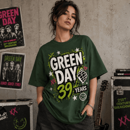 Green Day 39 Years Celebration 3D Shirt for True Fans