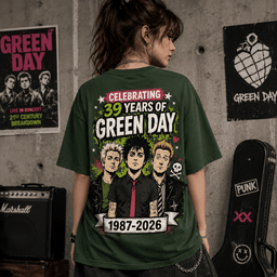 Green Day 39 Years Celebration 3D Shirt for True Fans