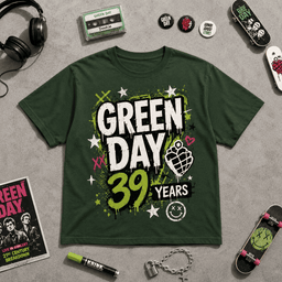 Green Day 39 Years Celebration 3D Shirt for True Fans