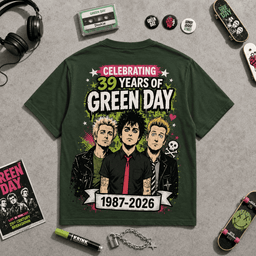 Green Day 39 Years Celebration 3D Shirt for True Fans