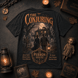 The Conjuring Perron House Moonlit Manor 3D Shirt for Horror Fans Who Love Classic Hauntings