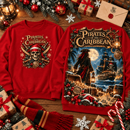 Pirates of the Caribbean Christmas 3D Shirt NTH1 - Sweatshirt Red