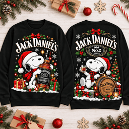 Jack Daniels Christmas Whiskey 3D Shirt NTH1 - Sweatshirt Black
