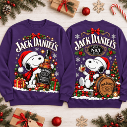 Jack Daniels Christmas Whiskey 3D Shirt NTH1 - Sweatshirt Royal Purple
