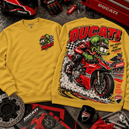 Ducati Rat Fink Red Superbike Racing 3D Shirt for Speed Lovers NTH1 - Sweatshirt Mustard