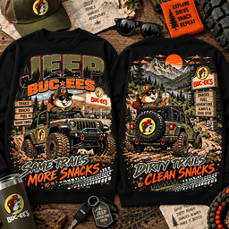 Buc-ee's Jeep Off Road Adventure 3D Shirt for Trail Fans NTH1 - Sweatshirt Black