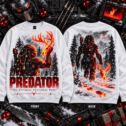 Predator Ultimate Christmas Hunt 3D Shirt For Sci Fi Lovers NNK - Sweatshirt Black