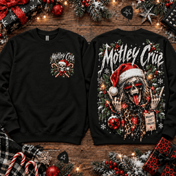Mötley Crüe Christmas Rock T-Shirt NTH1 - Sweatshirt Red