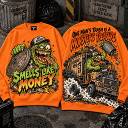 Mr Gasser Garbage Men Monster 3D Shirt For Sanitation Workers NNK - Sweatshirt Black