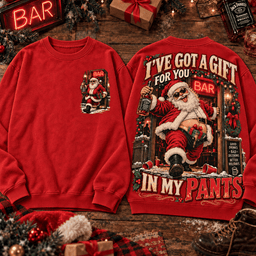 Santa Naughty Gift Delivery 3D Shirt For Holiday Party Lovers NNK - Sweatshirt Cream
