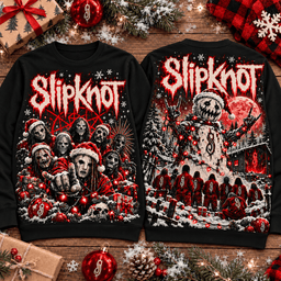 Slipknot Christmas Metal T-Shirt NTH1 - Sweatshirt Black