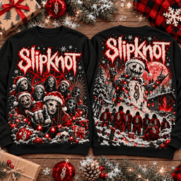 Slipknot Christmas Metal T-Shirt NTH1 - Sweatshirt Red