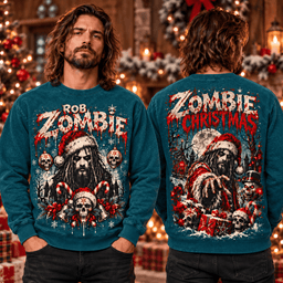 Rob Zombie Zombie Christmas 3D Shirt NTH1 - Sweatshirt Deep Teal