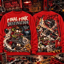 Final Destination Final Fink Rat Fink Deadly Highway 3D Shirt for Horror Thriller Lovers NNK - Sweatshirt Black