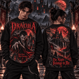 Dracula Lord Of The Midnight Castle 3D Shirt NHH - Sweatshirt Black