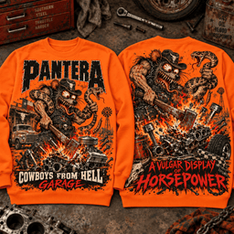 Pantera X Rat Fink Cowboys From Hell Garage Graphic T-Shirt For Men Women NNK - Sweatshirt Black