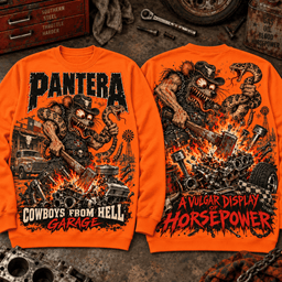 Pantera X Rat Fink Cowboys From Hell Garage Graphic T-Shirt For Men Women NNK - Sweatshirt Cream