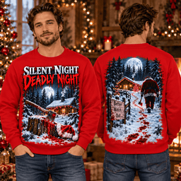 Silent Night Deadly Night Horror T-Shirt NTH1 - Sweatshirt Red